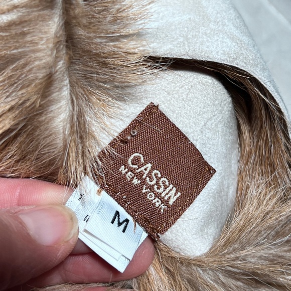 Cassin New York Reversible Fur Suede Vest Sz Med - Picture 10 of 10